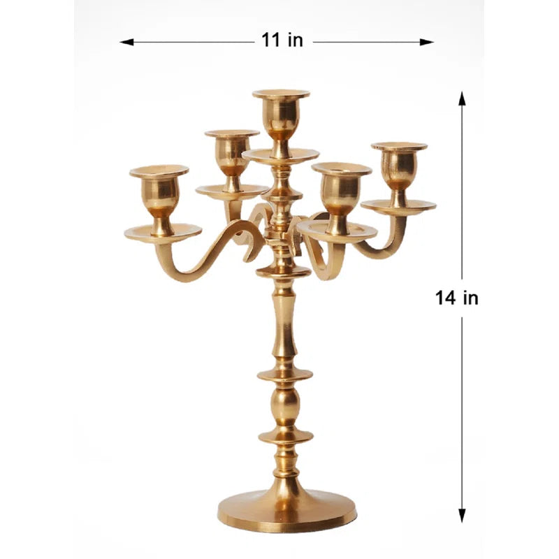 14'' H Aluminum Tabletop Candelabra