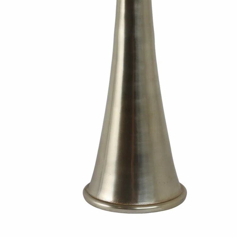 Striking Tall Candle Holder - Modern Metal and Glass Floor Candle Stand for Pillar Candles, Ideal for Dining Rooms, Centerpieces, and Home Accents